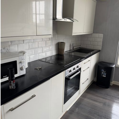 Clean organised kitchen