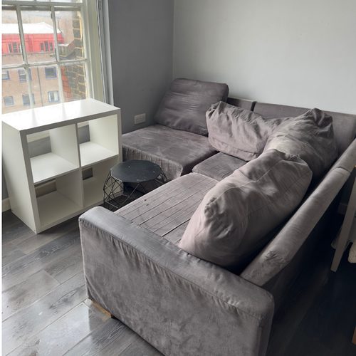 Tidy living room after transformation