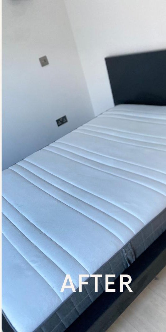 Clean fresh mattress after cleaning