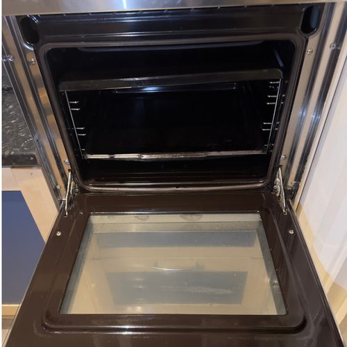 Sparkling clean oven after deep clean